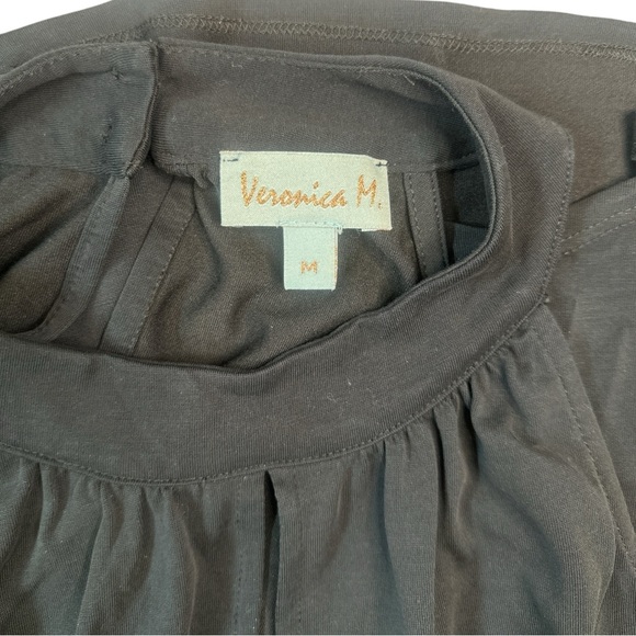 Veronica M. - Black Halter Keyhole Blouse - Size M - Picture 4 of 8